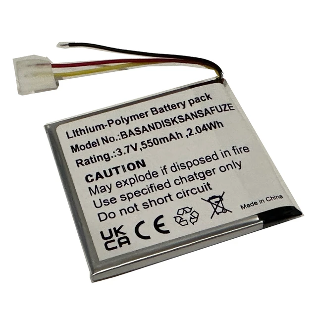 Main image of Battery for SanDisk Sansa Fuze Media Player 2GB 4GB 8GB MP3 MP4 MicroSD San Disk