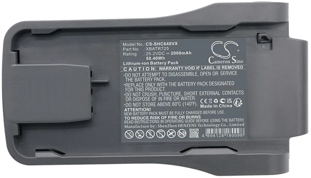 Alt view image 5 of 5 - Battery for Shark Vertex Pro IZ300UK IZ300UKT IZ320UK IZ320UKT IZ662H XBATR725