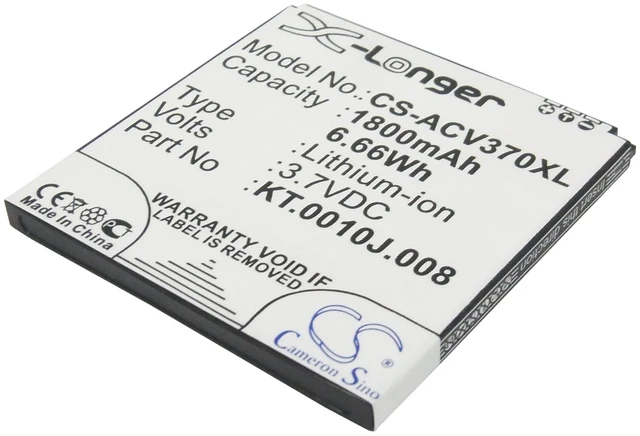 Main image of Battery for Acer Liquid E2 Dou V370 JD-201212-JLQU-C11M-003 KT.0010J.008 Li-ion