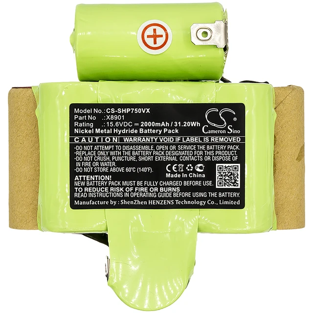 Alt view image 3 of 3 - Battery for Shark 1010FK EP750 EP750M EP750ST X8901 CS-SHP750VX 15.6v 2000mAh