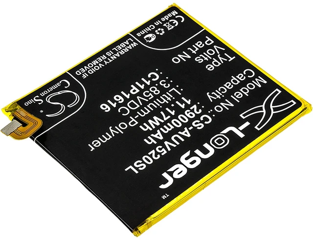 Alt view image 2 of 4 - Battery for Asus A006 V520KL ZenFone V 0B200-02480000 C11P1616 CS-AUV520SL