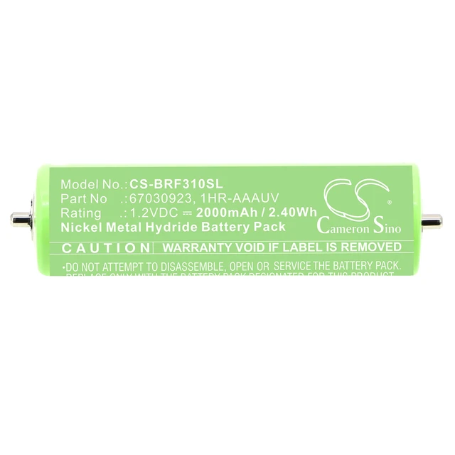 Alt view image 3 of 3 - Battery for Panasonic ERDGP72 WER160L2506 HFR-AA1100 Braun 5885 67030923 0025864