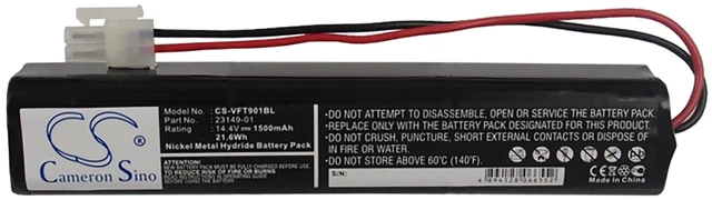 Alt view image 4 of 4 - Battery for VeriFone TOPAZ 23149-01 Payment Terminal CS-VFT901BL 14.4v 1500mAh