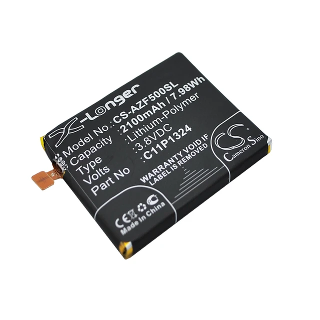 Alt view image 2 of 6 - Battery for Asus A501 A501CG T00F T00J ZenFone 5 A500 0B200-00850000 C11P1324