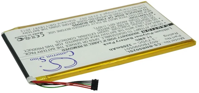 Alt view image 2 of 6 - Battery for Barnes & Noble BNRV200 BNRV200A BNTV250 BNTV250A Nook Color 7 ENCORE