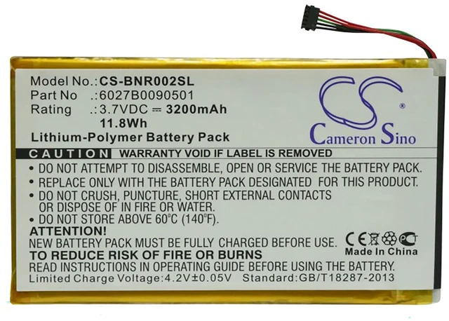 Alt view image 5 of 6 - Battery for Barnes & Noble BNRV200 BNRV200A BNTV250 BNTV250A Nook Color 7 ENCORE