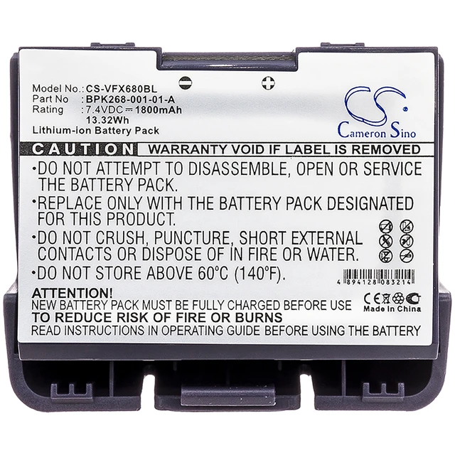 Alt view image 3 of 3 - Battery for VeriFone VX680 vx680 BPK268-001-01-A Payment Terminal CS-VFX680BL