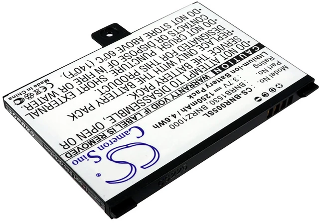 Alt view image 2 of 5 - Battery for Barnes & Noble BNRV100 BNRZ100 NOOK Classic BNRB1530 BNRB454261