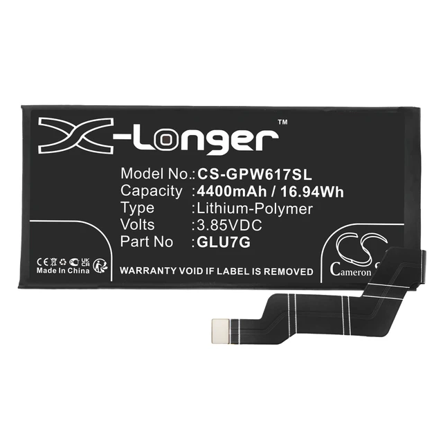 Alt view image 3 of 4 - Battery for Google GLU7G Pixel 6a GB17L 5G GB62Z GX7AS G1AZG CS-GPW617SL 3.85V