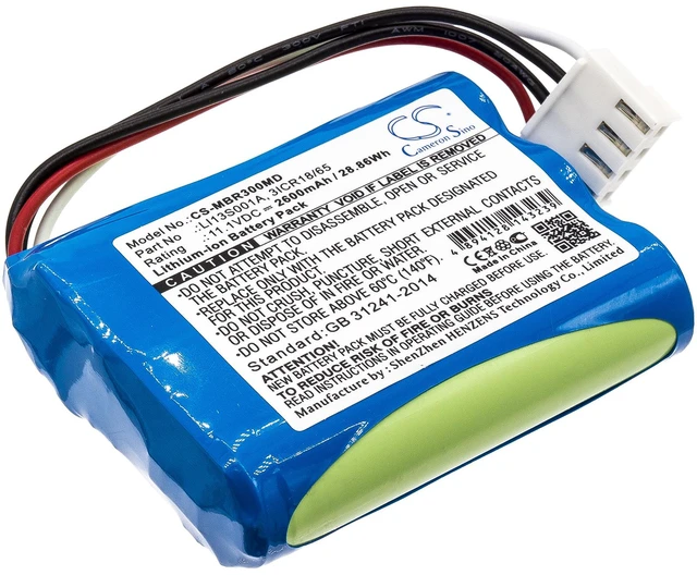 Main image of Battery for Mindray BeneHeart R3 uMEC10 uMEC12 115-037896-00 3ICR18/65 LI13S001A