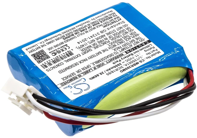 Alt view image 2 of 6 - Battery for Mindray BeneHeart R3 uMEC10 uMEC12 115-037896-00 3ICR18/65 LI13S001A