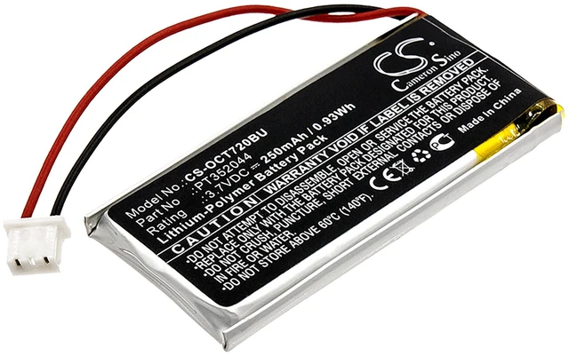 Main image of CMOS Battery for Oracle Tablet 720 721 PT352044 CS-OCT720BU 3.7v 250mAh 0.93Wh