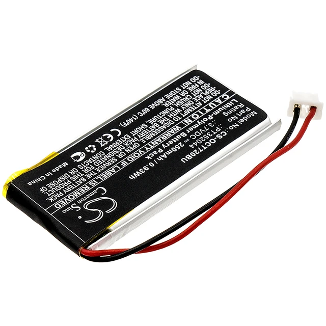 Alt view image 2 of 5 - CMOS Battery for Oracle Tablet 720 721 PT352044 CS-OCT720BU 3.7v 250mAh 0.93Wh