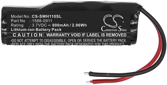 Alt view image 3 of 5 - Battery for Sony WF-1000XM3 Charging Case 1588-0911 CS-SWH110SL 3.7v 800mAh