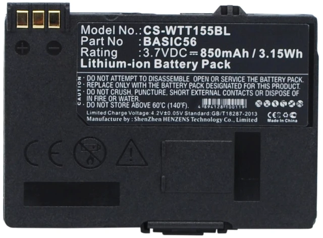 Main image of Battery for Way Systems MTT 1500 1510 1531 1556 1571 1581 BASIC56 CS-WTT155BL