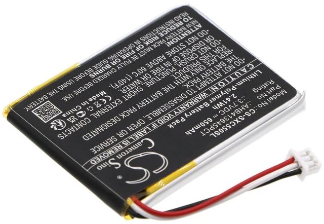 Alt view image 2 of 5 - Battery for Sennheiser MB 660 PXC 550 AHB413645PCT Wireless Headset CS-SXC550SL