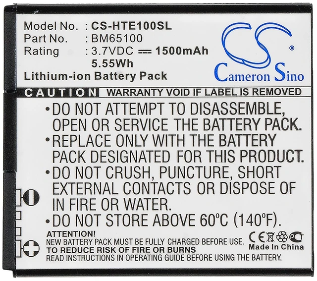 Alt view image 5 of 5 - Battery for HTC BM65100 35H00228-01M 35H00228-00M e1 603e Desire 510 A11 601 320