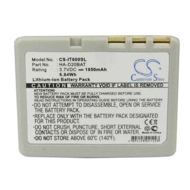 Alt view image 5 of 5 - Battery for Casio IT-300 IT-600 IT-800 IT-G500 HA-D20BAT HA-D20BAT-A HA-D21LBAT