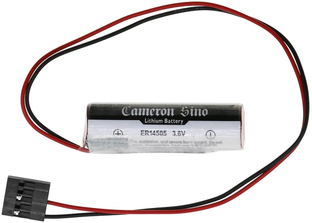 Alt view image 3 of 6 - Battery for Toshiba ER6V With JAE 5Pin Connector Yaskawa Motoman robot 479348-1