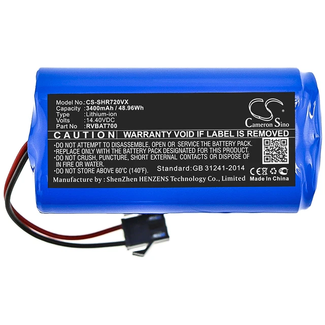 Alt view image 3 of 4 - Battery for Shark ION Robot 700 720 750 755 RV700 RV720 RV750 RV755 RVBAT700