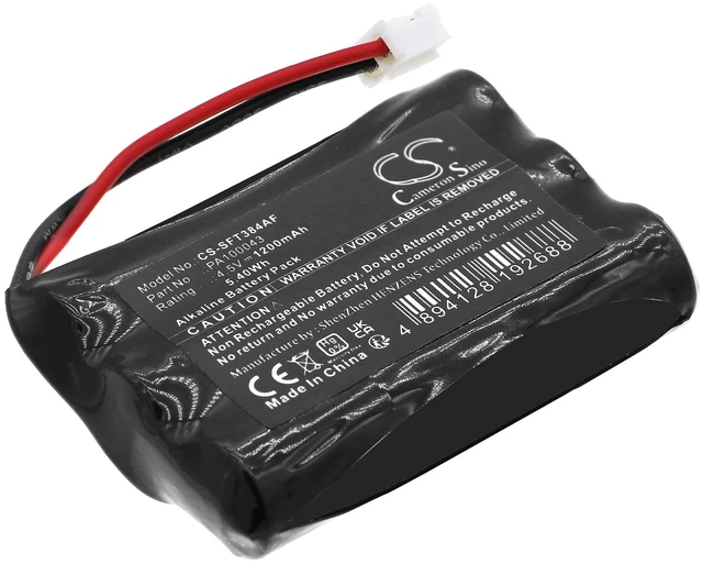 Main image of Battery for Safe-O-Tronic DS DS-T LS 198182 38400200 PA100043 CS-SFT384AF 4.5v