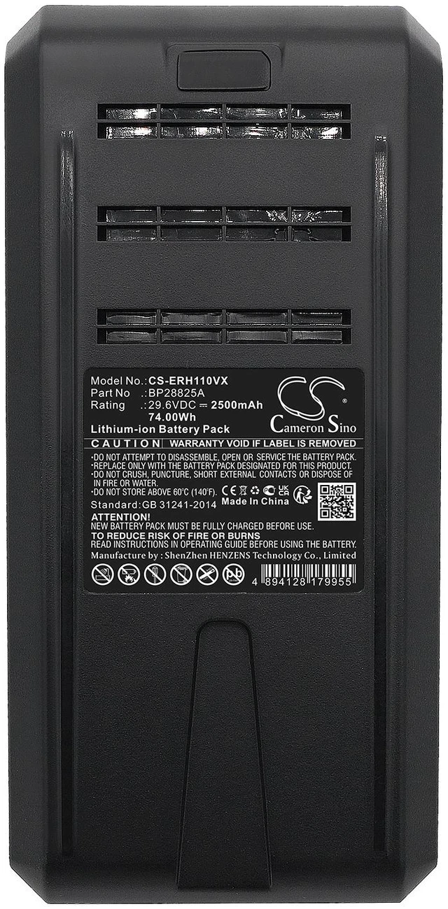 Alt view image 5 of 5 - Battery for Media P7 Q8 BP28825A Eureka H11 Vacuum Handheld Cordless CS-ERH110VX