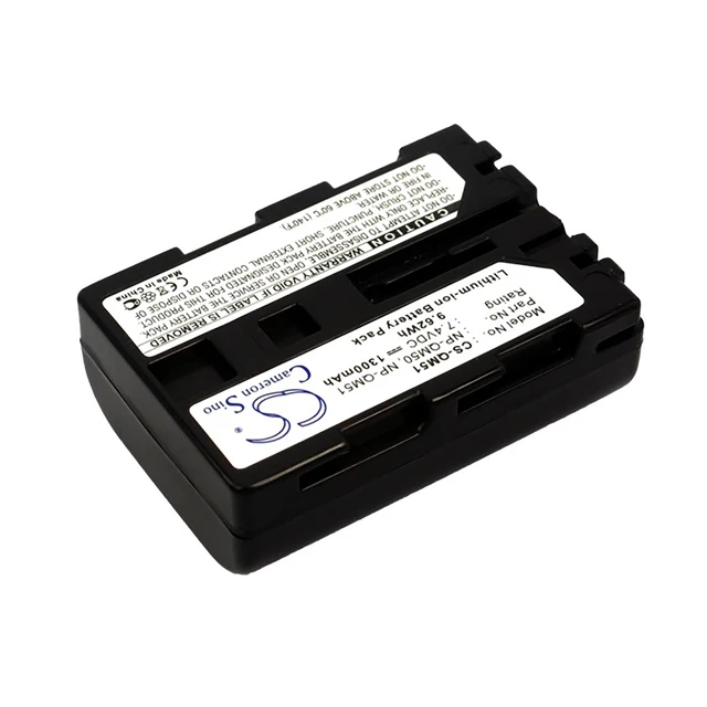 Alt view image 2 of 5 - Battery for Sony CCD-TR108 DCR-DVD200 DCR-TRV950 MVC-CD500 NP-QM50 NP-QM51