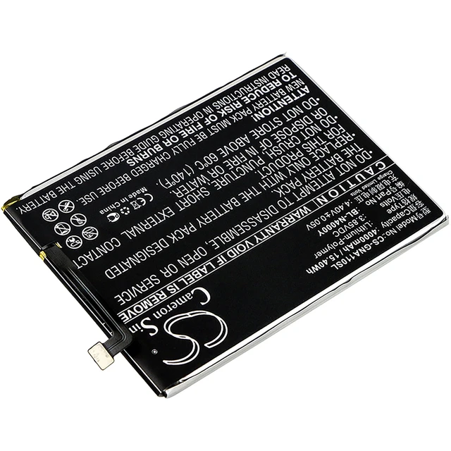 Alt view image 2 of 4 - Battery for GIONEE A1 Lite Dual SIM TD-LTE BL-N4000Y SmartPhone CS-GNA110SL