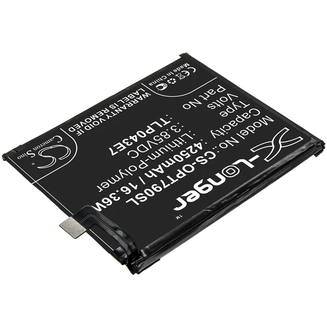 Alt view image 2 of 4 - Battery for T-Mobile TLP043E7 TLp043E1 Revvl 5G CS-OPT790SL 3.85V Li-Polymer