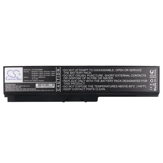 Alt view image 5 of 5 - Battery for Toshiba Satellite Pro L640 PA3634U-1BAS PA3634U-1BRS PABAS229 TSM305