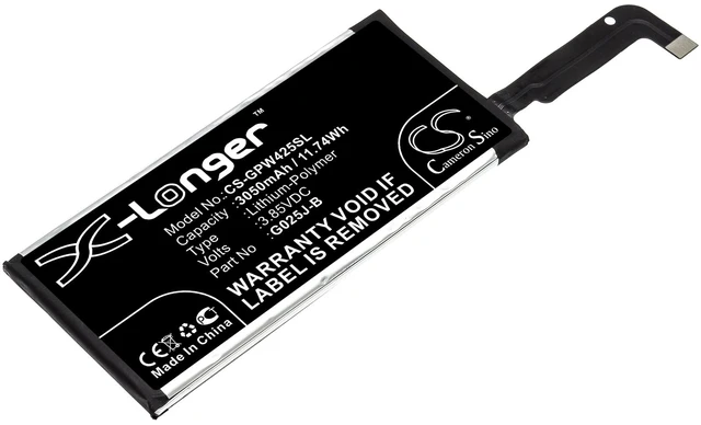 Main image of Battery for Google Pixel 4A G025J-B GA02099 Mobile SmartPhone CS-GPW425SL 3.85v