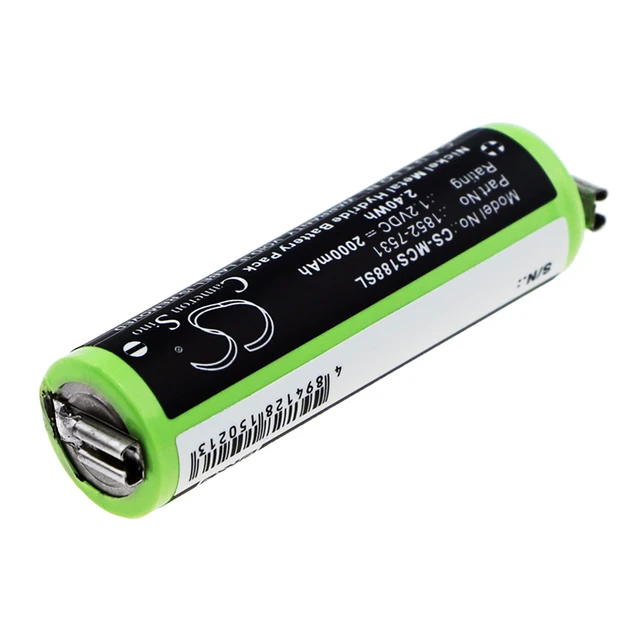 Alt view image 2 of 3 - Battery for Moser ChroMini 1591 Wella Xpert HS50 1590-7291 1852-7531 KR-800 AAE