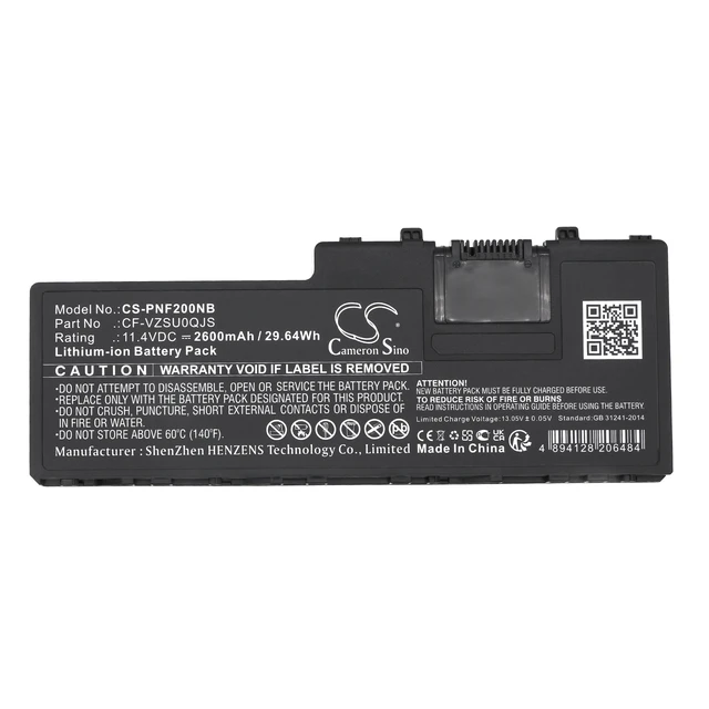Alt view image 5 of 5 - Battery for Panasonic Toughbook CF-20 FZ-A2 CF-VZSU0QJS CF-VZSU0QW CF-VZSU0QK