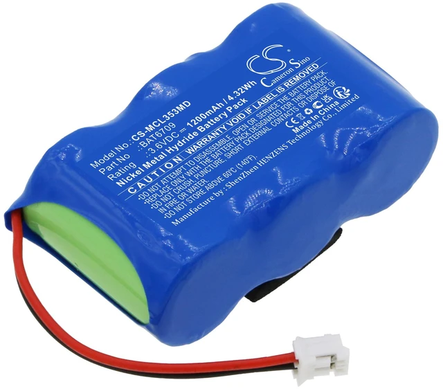Main image of Battery for Micro MicroLoop 3535 MK6 KVI BAT6709 6167 B11452 CS-MCL353MD 1200mAh