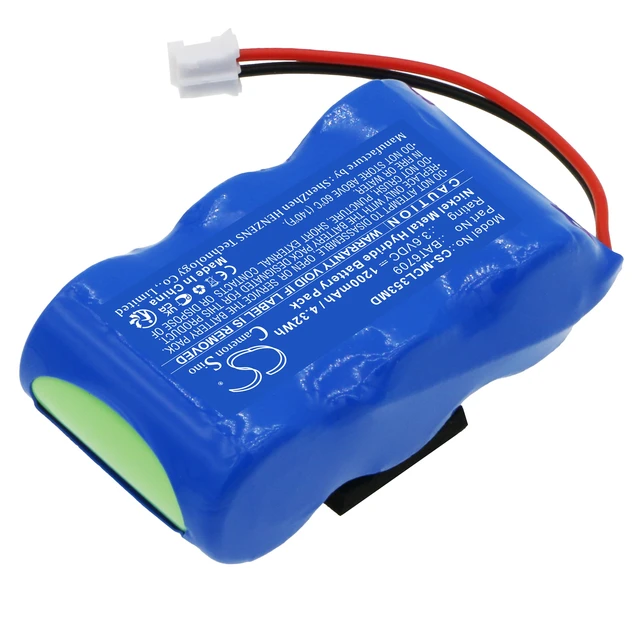 Alt view image 2 of 5 - Battery for Micro MicroLoop 3535 MK6 KVI BAT6709 6167 B11452 CS-MCL353MD 1200mAh
