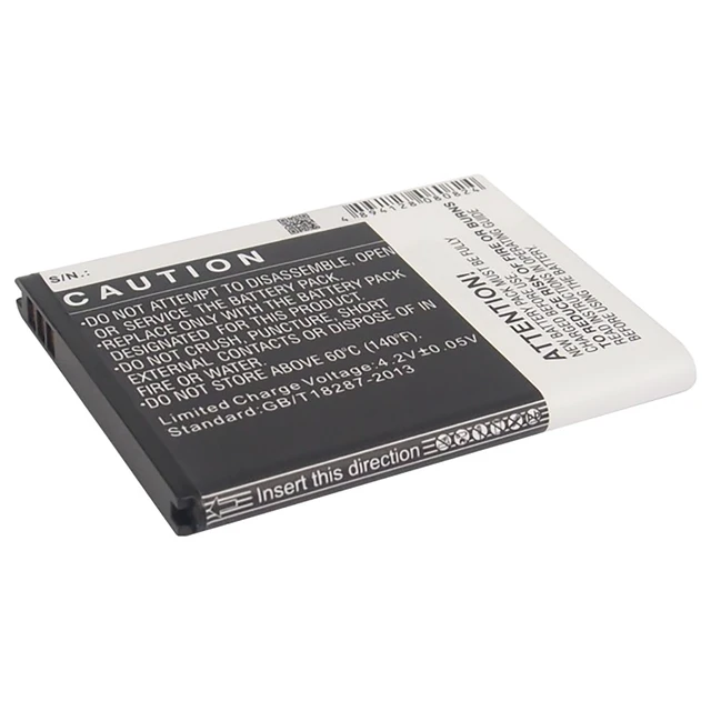 Alt view image 4 of 5 - Battery for BLU D910A VIVO 4.3 C594604160T Mobile SmartPhone CS-BLU430SL 1750mAh