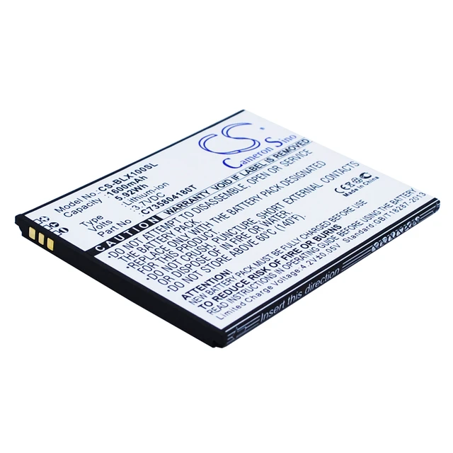 Alt view image 2 of 5 - Battery for BLU L100 L100A L100i L102A Life Play X C735804180T CS-BLX100SL