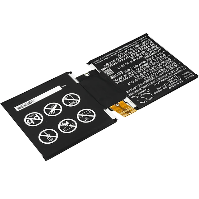 Alt view image 2 of 4 - Battery for Microsoft MSK-1645 Surface 3 10.8 1645 G3HTA003H G3HTA004H G3HTA007H