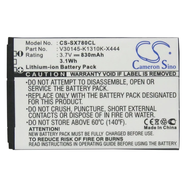Alt view image 5 of 5 - Battery for Siemens Gigaset SL400 V30145-K1310-X444 V30145-K1310-X445 830mAh