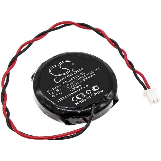 Main image of Battery for ABB TA251 3HAC041821-001 PLC CS-ABT251SL Lithium Non-rechargeable