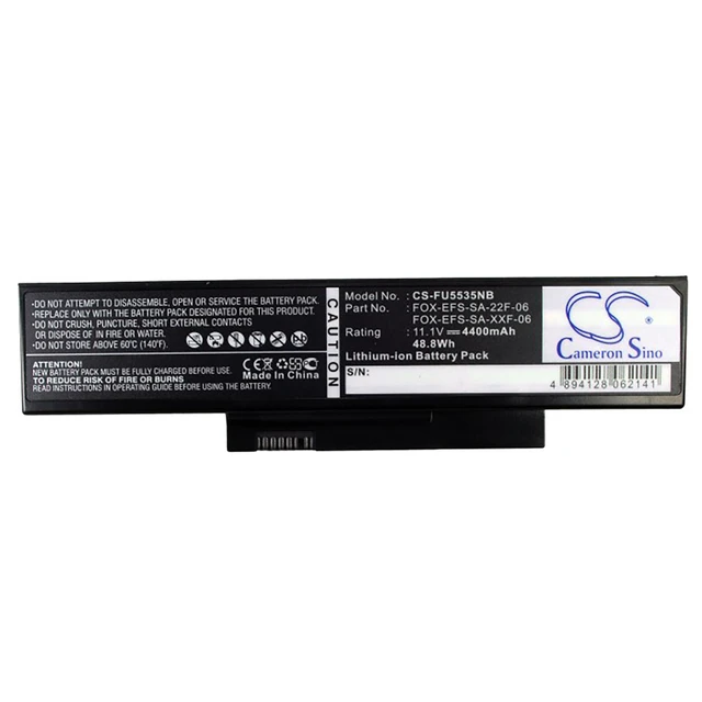 Alt view image 4 of 5 - Battery for Fujitsu Esprimo Mobile V5505 FOX-EFS-SA-XXF-06 SDI-HFS-SS-22F-06