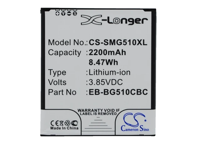 Main image of Battery for Samsung EB-BG510CBC Galaxy Core Max Duos SM-G5108 SM-G5108Q SM-G5109
