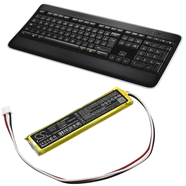 Alt view image 6 of 6 - Battery for Logitech K800 802085P Wireless Keyboard CS-LOK800SL 1500mAh 5.55Wh