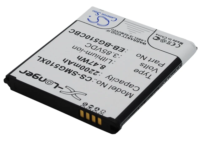 Alt view image 2 of 5 - Battery for Samsung EB-BG510CBC Galaxy Core Max Duos SM-G5108 SM-G5108Q SM-G5109