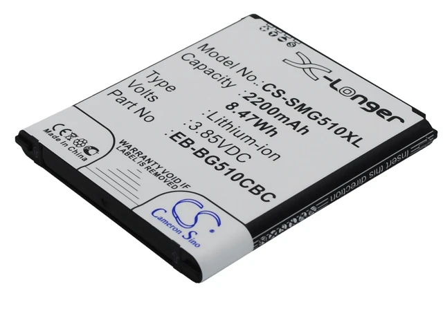 Alt view image 3 of 5 - Battery for Samsung EB-BG510CBC Galaxy Core Max Duos SM-G5108 SM-G5108Q SM-G5109