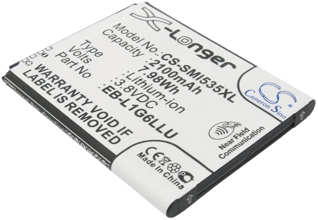 Main image of Battery for Samsung T-MOBILE EB585158LP EB-L1G6LLA EB-L1G6LLAGSTA EB-L1G6LLZ