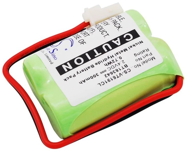 Alt view image 2 of 6 - Battery for V Tech VTech LS6005 LS6191 LS6195 2SN2/3AAA40HSX2F BT183642 BT283642