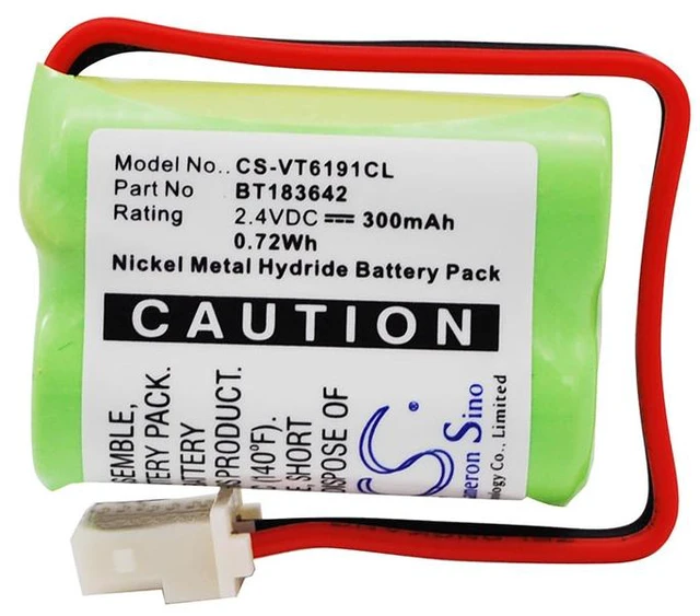 Alt view image 5 of 6 - Battery for V Tech VTech LS6005 LS6191 LS6195 2SN2/3AAA40HSX2F BT183642 BT283642
