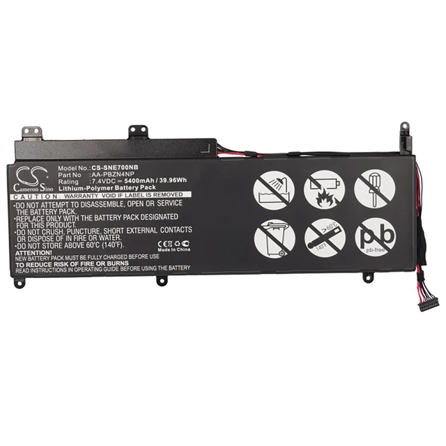 Alt view image 5 of 6 - Battery for Samsung 700T 7 Slate XE700 XE700T1C XE700T1A A02 XQ700T1A AA-PBZN4NP