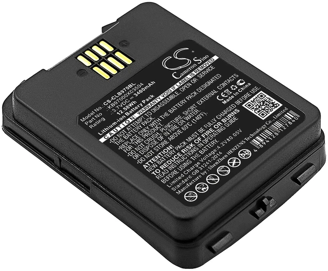 Main image of Barcode Scanner Battery for CipherLab BA-0083A6 KB97000X03504 9700 A973C5CLN31U1